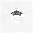 Grad Chapeau Foil Seal | https://www.bestnamebadges.com