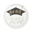 Grad Chapeau Foil Seal | https://www.bestnamebadges.com