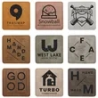 3" Creekside Leatherette Sqaure Adhesive Patch | https://www.bestnamebadges.com