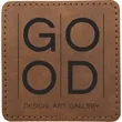 3" Creekside Leatherette Sqaure Adhesive Patch | https://www.bestnamebadges.com