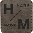3" Creekside Leatherette Sqaure Adhesive Patch | https://www.bestnamebadges.com