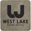 3" Creekside Leatherette Sqaure Adhesive Patch | https://www.bestnamebadges.com