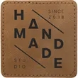 3" Creekside Leatherette Sqaure Adhesive Patch | https://www.bestnamebadges.com