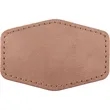 3" x 2" Creekside Leatherette Hexagonal Patch with Adhesive | https://www.bestnamebadges.com