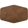 3" x 2" Creekside Leatherette Hexagonal Patch with Adhesive | https://www.bestnamebadges.com