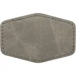 3" x 2" Creekside Leatherette Hexagonal Patch with Adhesive | https://www.bestnamebadges.com