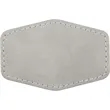 3" x 2" Creekside Leatherette Hexagonal Patch with Adhesive | https://www.bestnamebadges.com