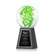Vortex Award on Tall Marble Base - Black | https://www.bestnamebadges.com