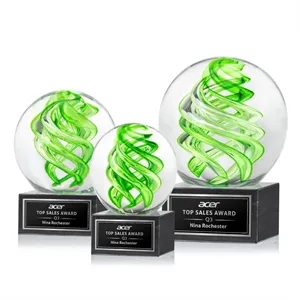 Vortex Award on Square Marble Base - Black
