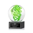 Vortex Award on Square Marble Base - Black | https://www.bestnamebadges.com