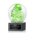Vortex Award on Square Marble Base - Black | https://www.bestnamebadges.com