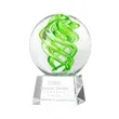 Vortex Award on Robson Base - Clear | https://www.bestnamebadges.com