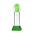Vortex Award on Stowe Base - Green | https://www.bestnamebadges.com