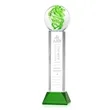 Vortex Award on Stowe Base - Green | https://www.bestnamebadges.com