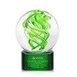 Vortex Award on Paragon Base - Green | https://www.bestnamebadges.com