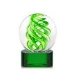 Vortex Award on Paragon Base - Green | https://www.bestnamebadges.com