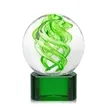 Vortex Award on Paragon Base - Green | https://www.bestnamebadges.com