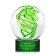 Vortex Award on Paragon Base - Green | https://www.bestnamebadges.com