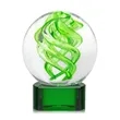 Vortex Award on Paragon Base - Green | https://www.bestnamebadges.com