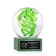 Vortex Award on Hancock Base - Green | https://www.bestnamebadges.com