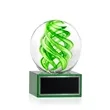 Vortex Award on Hancock Base - Green | https://www.bestnamebadges.com