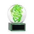 Vortex Award on Hancock Base - Green | https://www.bestnamebadges.com