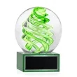Vortex Award on Hancock Base - Green | https://www.bestnamebadges.com