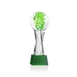 Vortex Award on Grafton Base - Green | https://www.bestnamebadges.com