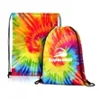 Custom Tie Dye Drawstring Backpack | https://www.bestnamebadges.com