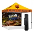 10' x 10' Custom Sublimated Canopy With Full Back Wall | https://www.bestnamebadges.com