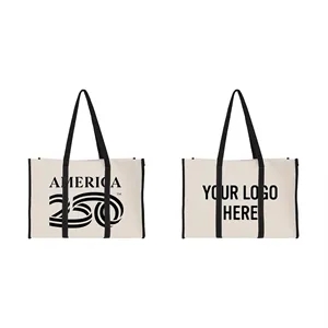 America250™ Recycled Canvas Wrap Around Tote Bag | https://www.bestnamebadges.com