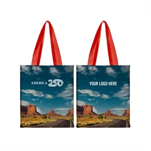 America250™ Sublime Series rPET Magazine Tote Bag | https://www.bestnamebadges.com
