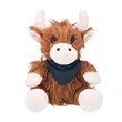 6" Heidi Highland Cow | https://www.bestnamebadges.com