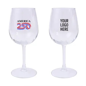America250™ 12 Oz. Full Color Wine Glass | https://www.bestnamebadges.com