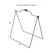 Real Estate A-frame Kit- Banner, Rider & Hardware | https://www.bestnamebadges.com