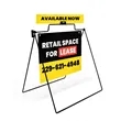 Real Estate A-frame Kit- Banner, Rider & Hardware | https://www.bestnamebadges.com