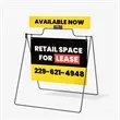 Real Estate A-frame Kit- Banner, Rider & Hardware | https://www.bestnamebadges.com