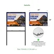 Real Estate Framed Signs Kits- Hardware & Banner | https://www.bestnamebadges.com