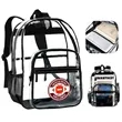 Large Capacity Clear Pvc School Backpack (Ocean) | https://www.bestnamebadges.com