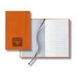 Linen Banded Pico Lined White Page Journal | https://www.bestnamebadges.com