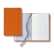 Linen Banded Pico Lined White Page Journal | https://www.bestnamebadges.com
