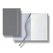 Linen Banded Pico Lined White Page Journal | https://www.bestnamebadges.com