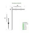 24"x18" - 36"x48" Real Estate Signs Post Kit with Rider | https://www.bestnamebadges.com