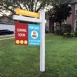 24"x18" - 36"x48" Real Estate Signs Post Kit with Rider | https://www.bestnamebadges.com