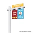 24"x18" - 36"x48" Real Estate Signs Post Kit with Rider | https://www.bestnamebadges.com