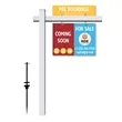 24"x18" - 36"x48" Real Estate Signs Post Kit with Rider | https://www.bestnamebadges.com