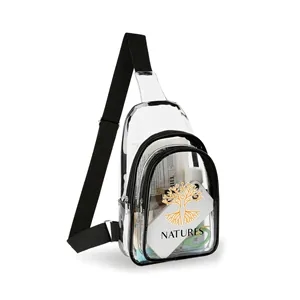 Clear PVC Crossbody Sling Bag