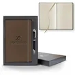 Tucson Flex Medio Lined Ivory Journal Gift Set | https://www.bestnamebadges.com