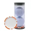 Golf Ball Tube with Poker Chip Ball Marker | https://www.bestnamebadges.com