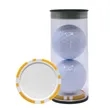 Golf Ball Tube with Poker Chip Ball Marker | https://www.bestnamebadges.com